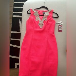 Elegant Pink Sleeveless Dress